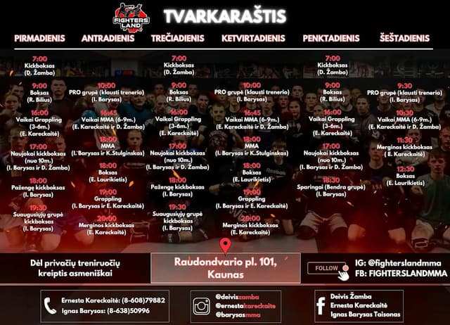 Fightersland kovos menų klubas